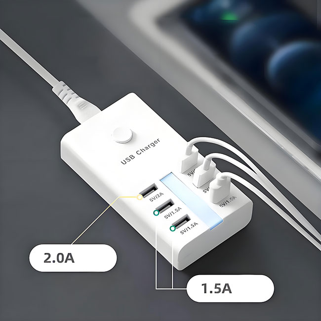 Soy un cargador USB multipuerto: potenciador de potencia